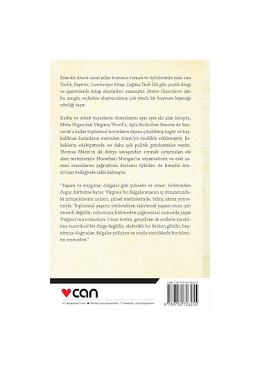 Benim Yazarlarım - Erendiz Atasü - Can Yayınları