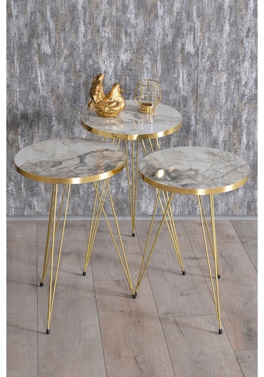 Zigon Sehpa Gold Efes Tel