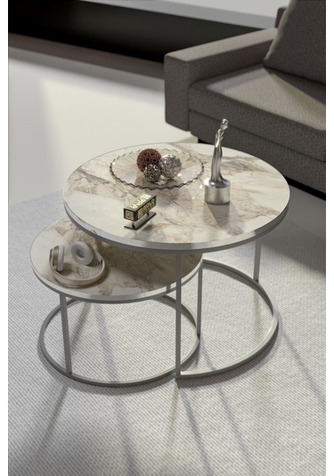 Orta Sehpa Ikili Lüx Specıal Gümüş Efes