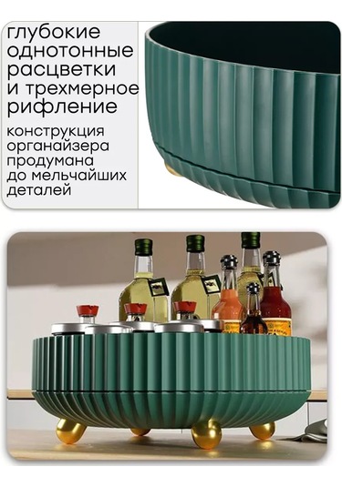 Online Select Baharatlar Ve Kozmetikler İçin Döner Stand 28 Cm 286378598 Turuncu