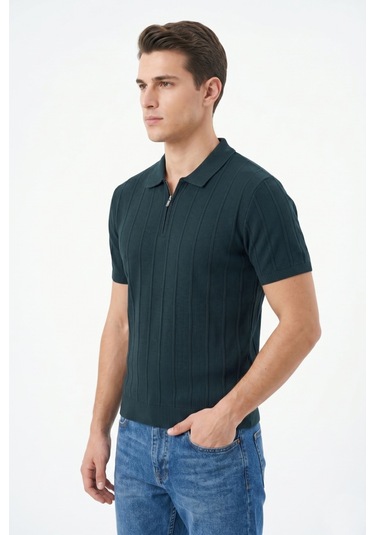 Baglan Erkek Spor Polo Yaka Triko Tişört Bgl-st05373 Nefti