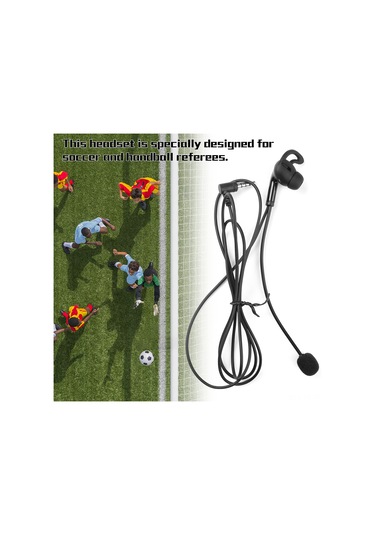 Skycity Ejeas Hıfı-r Kulak İçi Hakem Kulaklığı - V6 Pro/v6c/v4 Plus/v4c Plus/fbım Uyumlu, 3.5mm Ses Girişi, Siyah