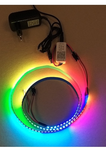 Ws2812B Tak çalıştır vaziyette Argb 144Lü Şerit Led 5V