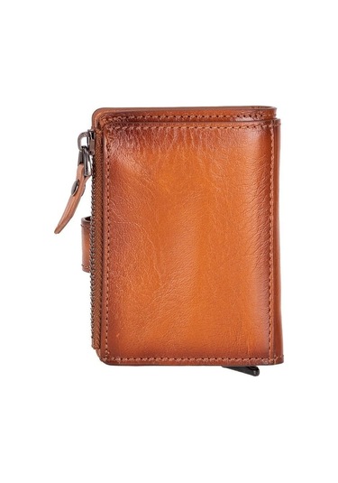 Toyigoo Toyigoo Rodos Hakiki Deri, El Yapımı, Pop-up Kartlık Cüzdan, Gölgeli Taba