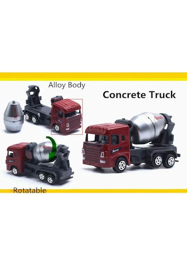 Birlik Oyuncak Alloy Model 1 64 Ölçek 6'lı İnşaat Araçları Seti