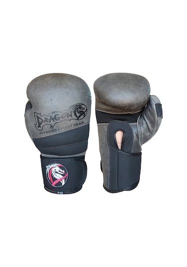 Dragondostore Dragon 30211-L Antique Hakiki Deri Boks Eldiveni