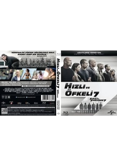 Blu Ray-Fast & Furious 7- Hızlı Ve Öfkeli 7 Blu-Ray