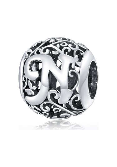 S925 Ayar Gümüş Mori Serisi İçi Boş Harfler Boncuk Dıy Bilezik Kolye Aksesuarları N Çok Renkli