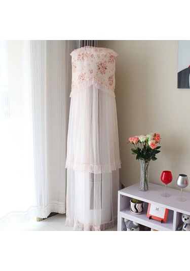 Suntek Silindirik Klima Kapağı Sevimli Dantel Dolap Kapağı