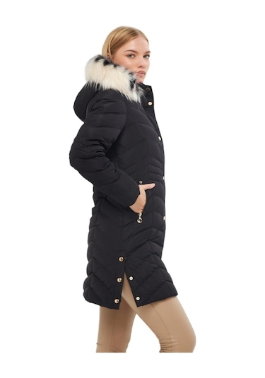 Kadın Büyük Beden Kapüşonlu Spor Mont M5302 Bgl-st03221 001