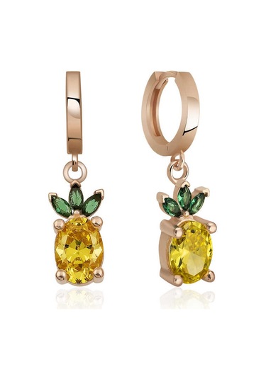 Himarry Gümüş Ananas Figür Meyve Küpe 1.50 CM-Gümüş