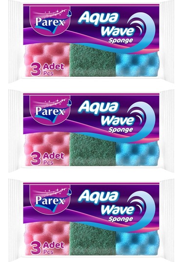 Aquawave 3'lü Bulaşık Süngeri Üçlü Paket
