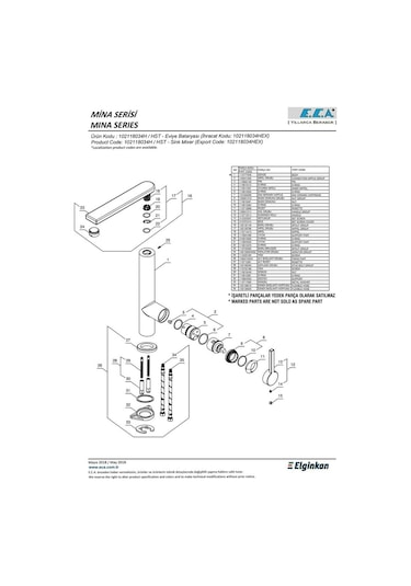 Eca Mina Eviye Mutfak Bataryası 102118034H
