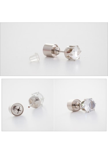 1 Çift Moda Led Küpe Parlayan Işık Up Elmas Küpe Saplama Yeşil