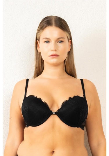 Magic Form 3769 Kadın Dantelli Destekli Sütyen-siyah Siyah