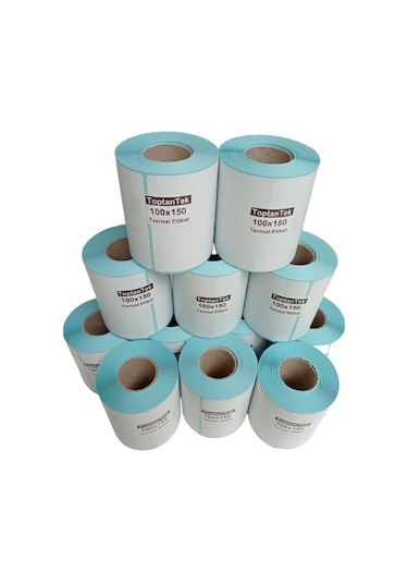 100X150 TERMAL ETİKET 1.KALİTE TOPLAM 12 RULO