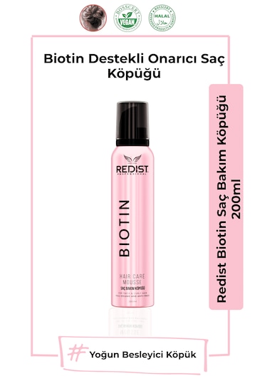 Redist Biotin Bakım + Şekillendirme Köpük Seti / İnce Telli Ve Hacimsiz Saçlar