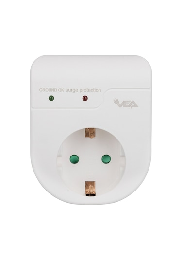 Vea Ve-22416 16 Amper - 3500 Watt Led Göstergeli Tekli Akım Korumalı Priz