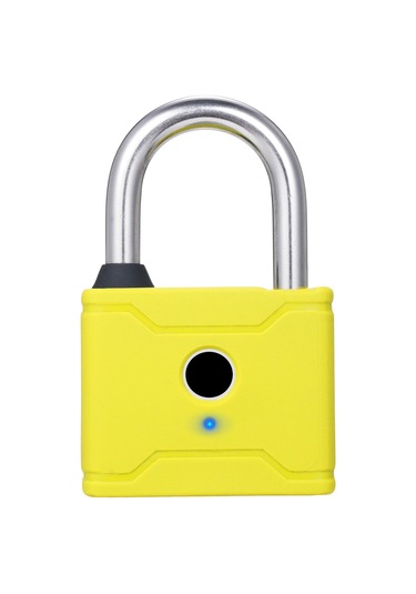 Hallow-t1006d Akıllı Parmak İzi Asma Kilit Şarj Edilebilir,sarı