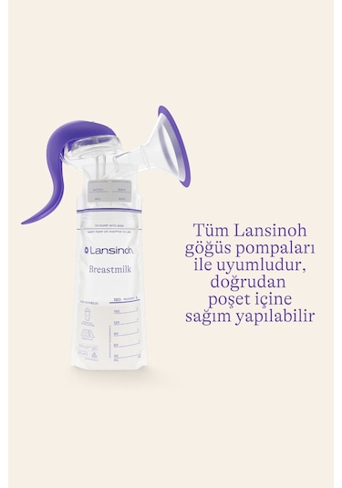 Lansinoh Anne Sütü Saklama Poşetleri 50 Adet