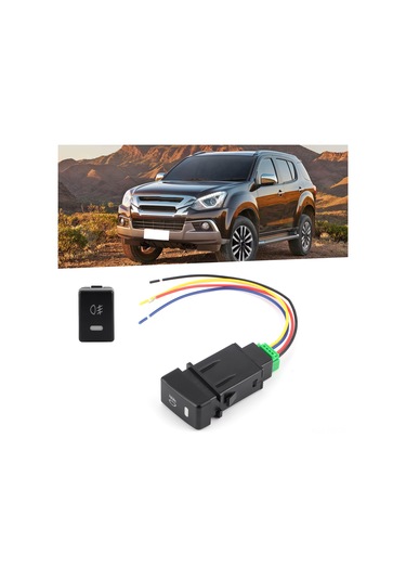 Reedark Isuzu Mu-x/d-max 2012+ İçin Dayanıklı Plastik Sis Lambası Anahtarı - Kolay Kurulum,  Uyum