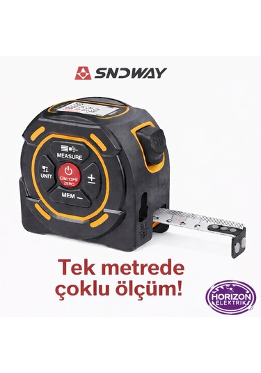 Sndway Sw-tm60a Lazer Mesafe Ölçerli Şerit Metre 5 Metre