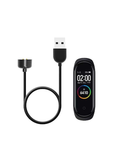 Mobilefix Siyah Xiaomi Mi Band 5 Usb Şarj Kablosu