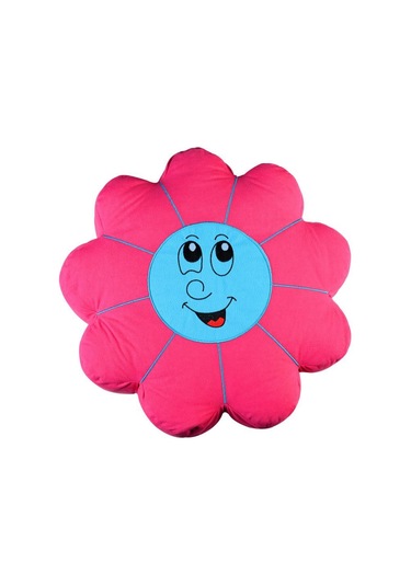 Anaokulu Nakışlı Papatya Minder Tekli Mavi