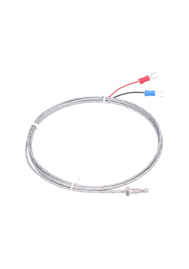 Tenfowee M8 Vida Tipi K-tipi Termokuple Sensörü, 0-600 C Sıcaklık Ölçümü, Cam Fiber Tel, Hızlı Tepki, Petrol-kimyasal Sanayi Uygulamaları
