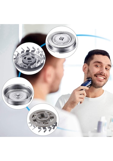 Philips Tıraş Makinesi İçin 3 Adet Sh30 Tıraş Bıçağı Yedek Başlığı