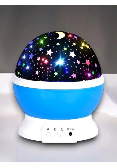 Bfs Yıldızlı Gökyüzü Efektli Projektörlü Masa Ve Gece Lambası Çok Renkli