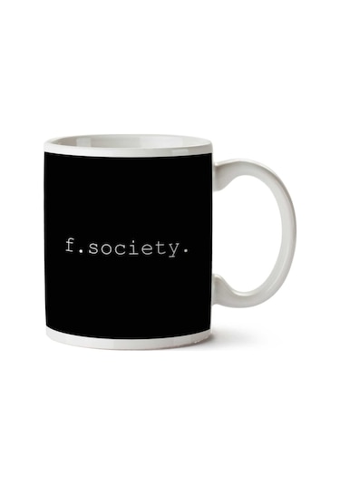 Fsociety Logo Mr Robot İki Tarafı Baskılı Kupa Bardak