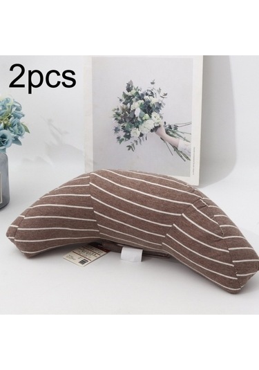 Wondernest 2 Adet Çocuk Boyun Kafalık, Rahat Araba Yastığı, Omuz Koruma Şeridi Kahverengi