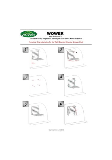 Wower Altın Katlanır Duş Oturağı Taburesi Altın