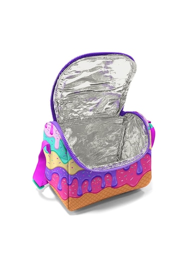 Coral High Renkli Dondurma Baskılı Kız Çocuk Yalıtımlı Okul Beslenme Çantası