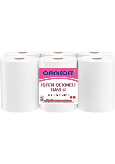 Omnisoft İçten Çekmeli Havlu 6'lı 5 Paket 2.5 KG