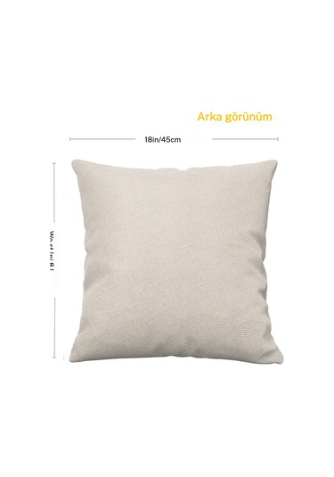 Yastık Kırlent Kılıfı: Yeşil Bitki, Çiçek, Devetabanı Yeşil