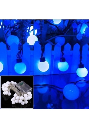 Fastbuy 4m Mavi Led Işık Dizisi, 3x Aa Pil, 3 Modlu, 40 Led, Dc 4.5v Diğer