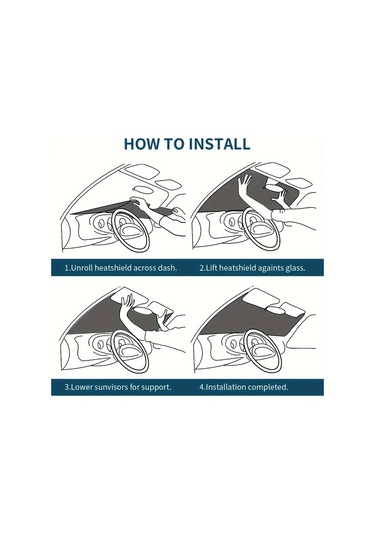 Topshop1 Göz Kırpan Tasarım Araç Güneşliği - Uv Koruma Katlanır Hızlı Soğutma