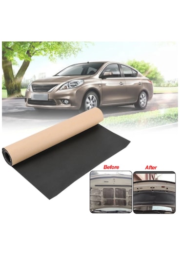 Oto Araç Kaput Ses Yalıtım Süngeri Yapışkanlı Yanmaz 9 Mm 100x150