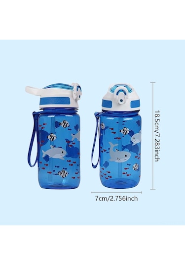 Hangfox 600ml Mor Çocuk Pipetli Su Bardakası - Bpa-free Sağlıklı Materyal, Güvenlik Kilitli, Spor Ve Okul İçin Taşınabilir Mor