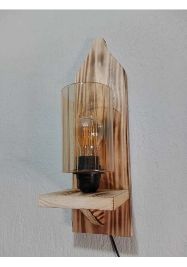 Nostajik Ahşap Aplik Ahşap