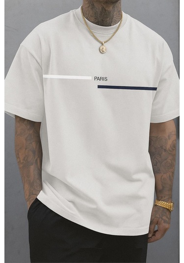 Paris Baskılı Unisex Tshırt Çok Renkli