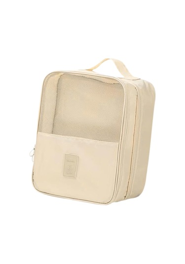 Suntek Seyahat Ayakkabı Çantası El Erkek Kadın Saplı Haki Haki