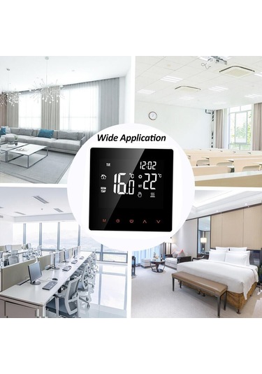 Padalink Ga Sıcaklık Kontrol Cihazı - Akıllı Wifi Termostat, Su Isıtma İçin 5a Kapasite, Siyah, Sabit Sıcaklık Regülatörü