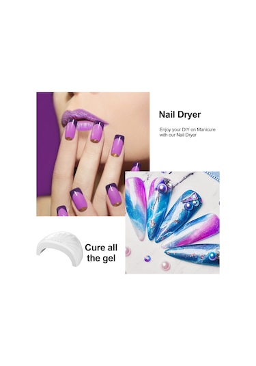 Yifomall U18 Model Beyaz Renkli Akıllı Tırnak Kurutma Makinesi, 3 Fiş Seçeneği İle Hızlı Ve Etkili Kurutma