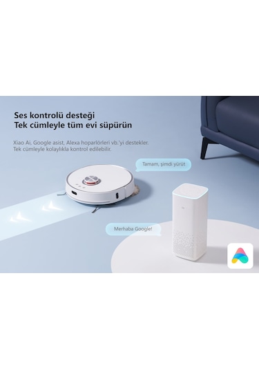 Lydsto W2 Edge 12.000 Pa Paspas Kaldıran Akıllı Robot Süpürge