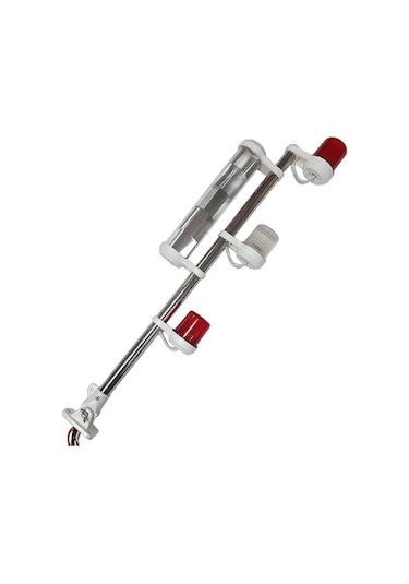 Tekne Bayrak Direği. 3'lü Reflektörlü Bayrak Direği Krom 60 CM