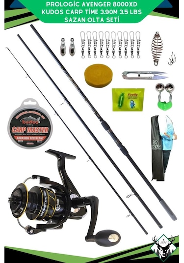 Kudos Carp Time 3.90m 3.5 Lbs Remixon Monster 7000 Sazan Olta Seti Standart