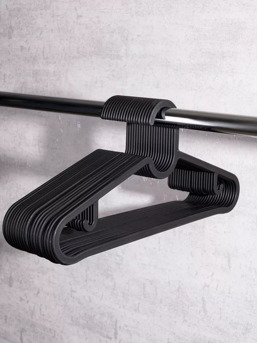 Ikea Ikea Spruttıg Yetişkin Giysi Askıları 20'li Set 203700716 Siyah